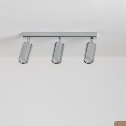 Brilagi - Точечный светильник для ванной комнаты SELE 3xGU10/30W/230V IP44 блестящий хром