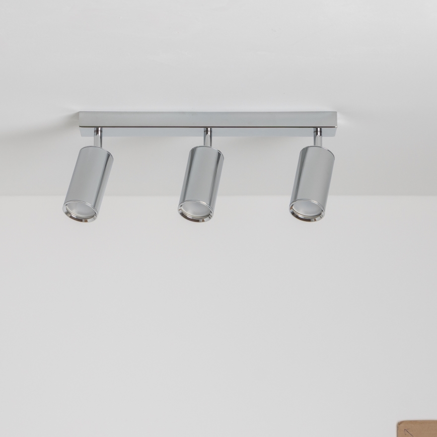 Brilagi - Точечный светильник для ванной комнаты SELE 3xGU10/30W/230V IP44 блестящий хром