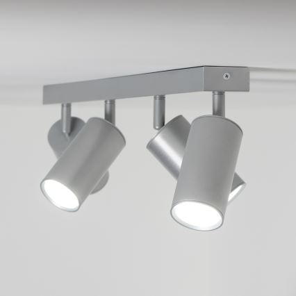 Brilagi - Точечный светильник для ванной комнаты SELE 4xGU10/30W/230V IP44 серебристый