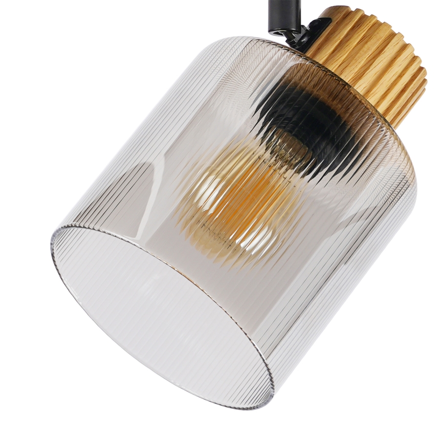 Brilagi - Точечный светильник HYGGE 4xE14/15W/230V черный/дымчатый