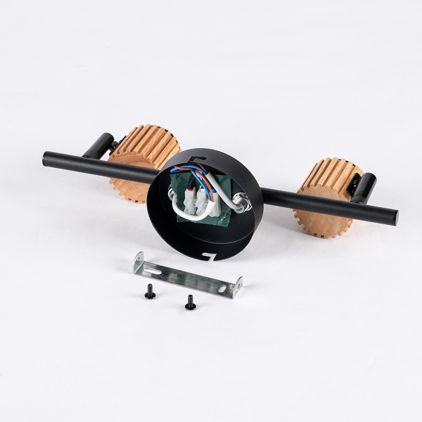 Brilagi - Точечный светильник ODENSE 2xE14/10Вт/230В резиновое дерево/чёрный