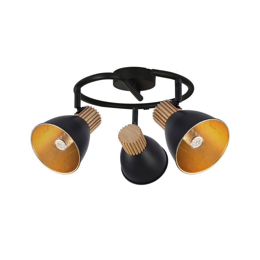 Brilagi - точечный светильник ODENSE 3xE14/10 Вт/230 В каучуковое дерево/чёрный