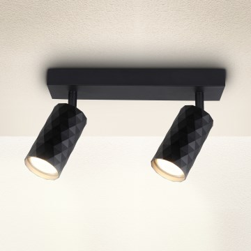 Brilagi - точечный светильник SELE DIAMANT 2xGU10/30W/230V черный