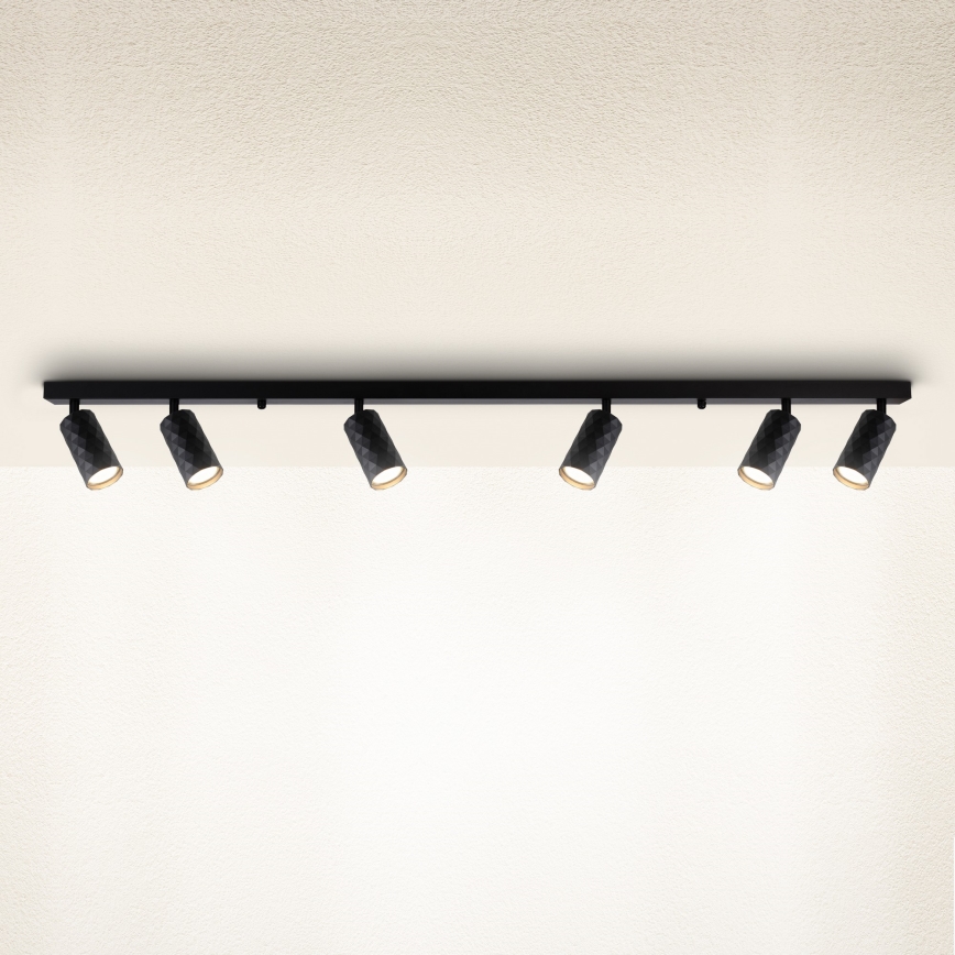 Brilagi - Точечный светильник SELE DIAMANT 6xGU10/30W/230V чёрный