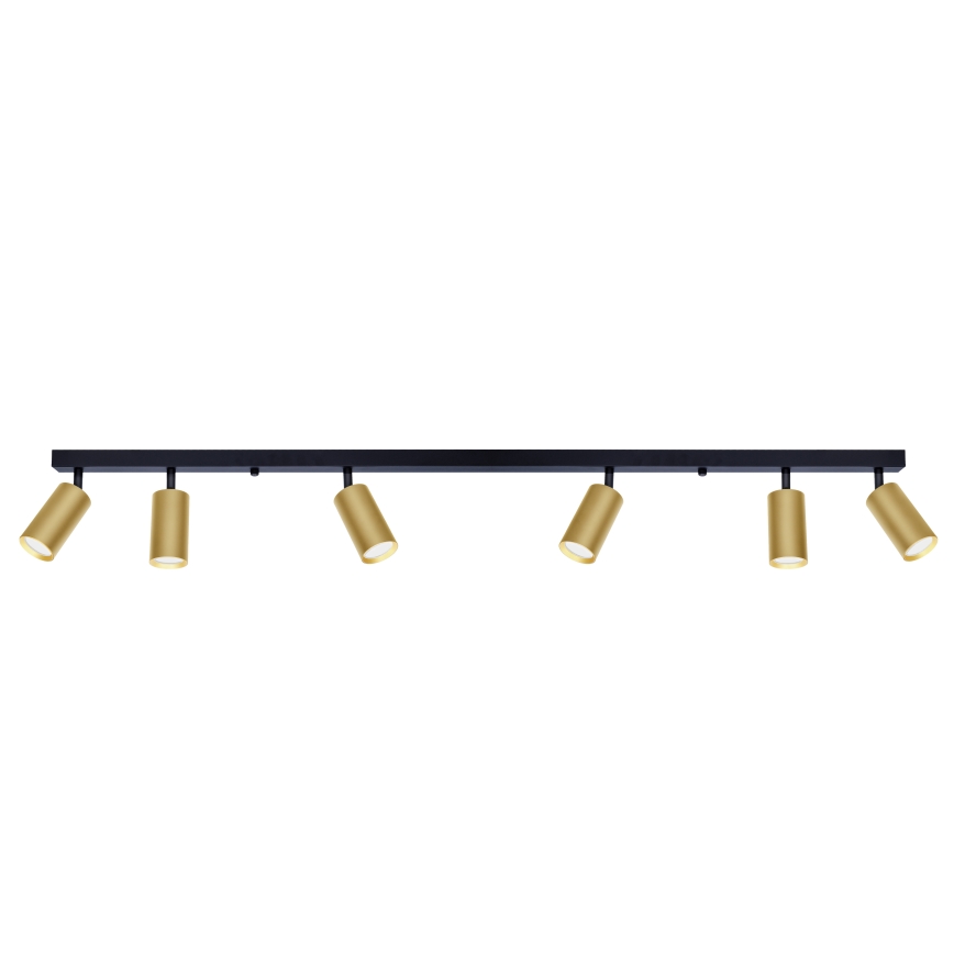 Brilagi - Точечный светильник SELE GOLDEN 6xGU10/30W/230V черный/золотистый