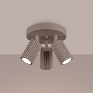 Brilagi - Точечный светильник CRESTO 3xGU10/10W/230V серо-коричневый
