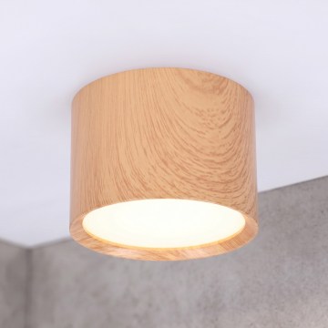 BRILAGI - Точечный светильник для ванной SMOOTH 1xGX53/15W/230V 60x82 mm декор дуба IP54