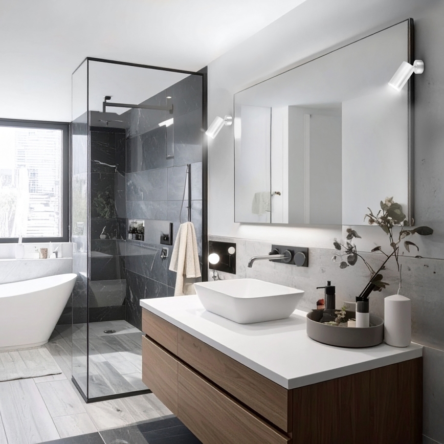 Brilagi - Точечный светильник для ванной комнаты SELE 1xGU10/30W/230V IP44 блестящий хром