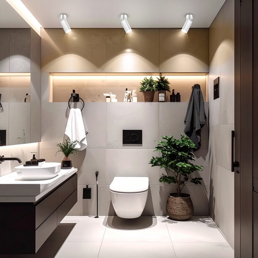 Brilagi - Точечный светильник для ванной комнаты SELE 1xGU10/30W/230V IP44 блестящий хром