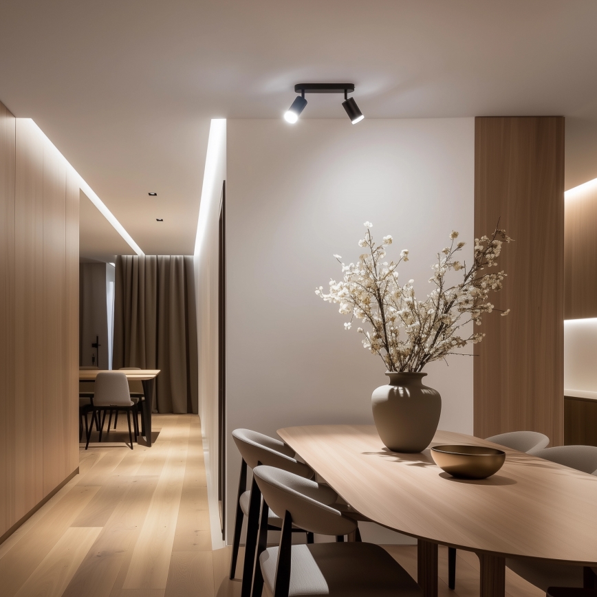 Brilagi - Точечный светильник для ванной комнаты SELE 2xGU10/30W/230V IP44 черный