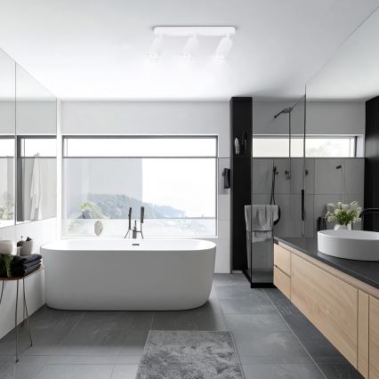 Brilagi - Точечный светильник для ванной комнаты SELE 3xGU10/30W/230V IP44 белый