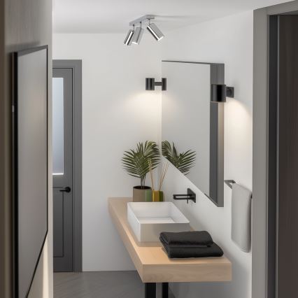 Brilagi - Точечный светильник для ванной комнаты SELE 3xGU10/30W/230V IP44 блестящий хром