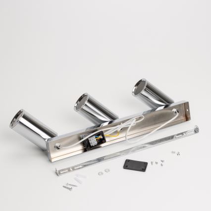 Brilagi - Точечный светильник для ванной комнаты SELE 3xGU10/30W/230V IP44 блестящий хром