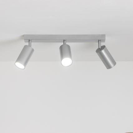 Brilagi - Точечный светильник для ванной комнаты SELE 3xGU10/30W/230V IP44 серебристый