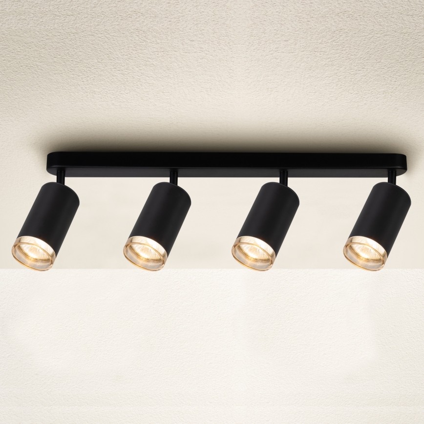 Brilagi - Точечный светильник для ванной комнаты SELE 4xGU10/30W/230V IP44 черный