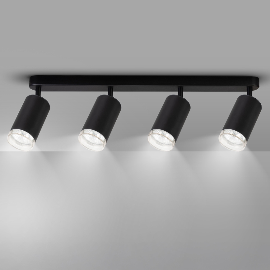 Brilagi - Точечный светильник для ванной комнаты SELE 4xGU10/30W/230V IP44 черный