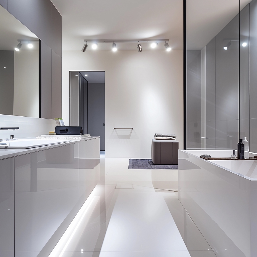 Brilagi - Точечный светильник для ванной комнаты SELE 6xGU10/30W/230V IP44 блестящий хром