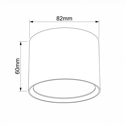 BRILAGI - Точечный светильник для ванной комнаты SMOOTH 1xGX53/15W/230V 60x82 mm бежевый IP54