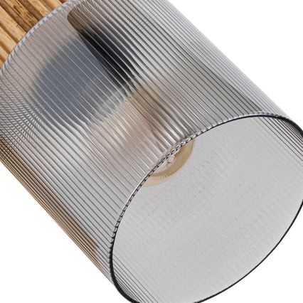 Brilagi - Точечный светильник HYGGE 3xE14/15W/230V черный/дымчатый