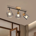 BRILAGI - Точечный светильник HYGGE 3xE14/15W/230V дерево/дымчатый