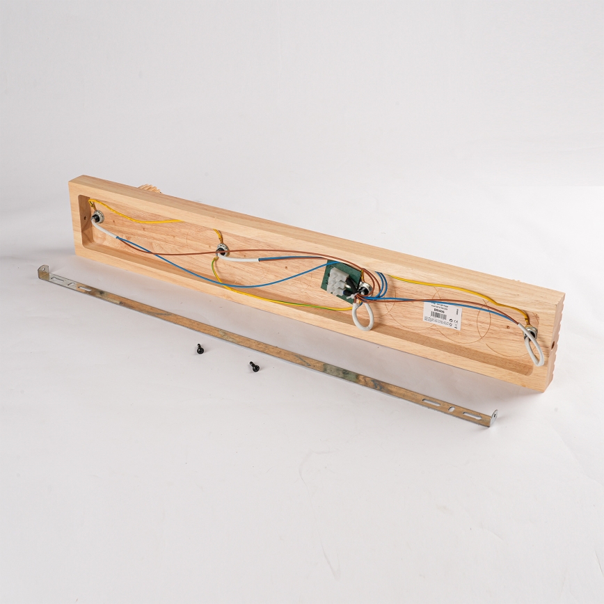 Brilagi - Точечный светильник HYGGE 4xE14/15W/230V каучуковое дерево/дымчатое