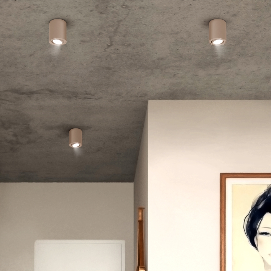 Brilagi - точечный светильник MIA 1xGU10/30W/230V 100x80 мм, бежевый