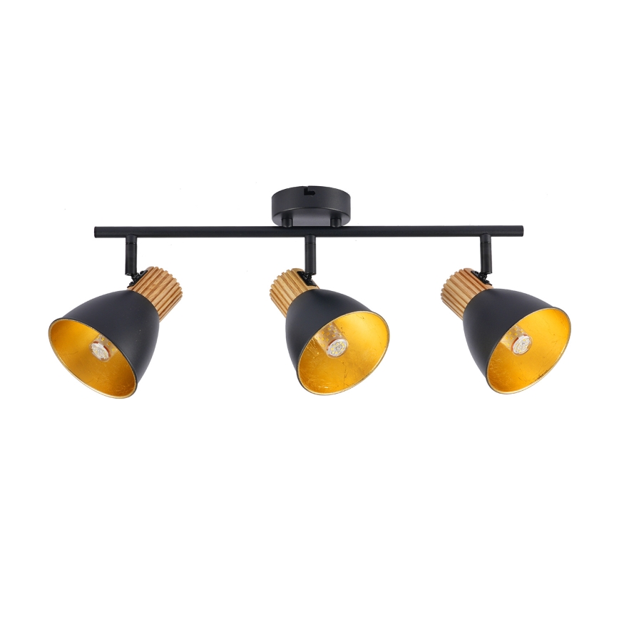 Brilagi - Точечный светильник ODENSE 3xE14/10W/230V каучуковое дерево/чёрный