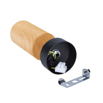 Brilagi - Точечный светильник SELE 1xGU10/30W/230V черный/дубовый декор