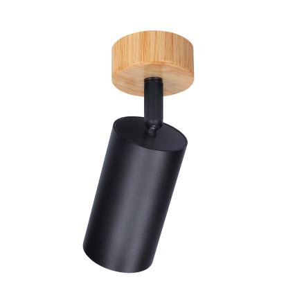 Brilagi - Точечный светильник SELE 1xGU10/30W/230V черный/дубовый декор