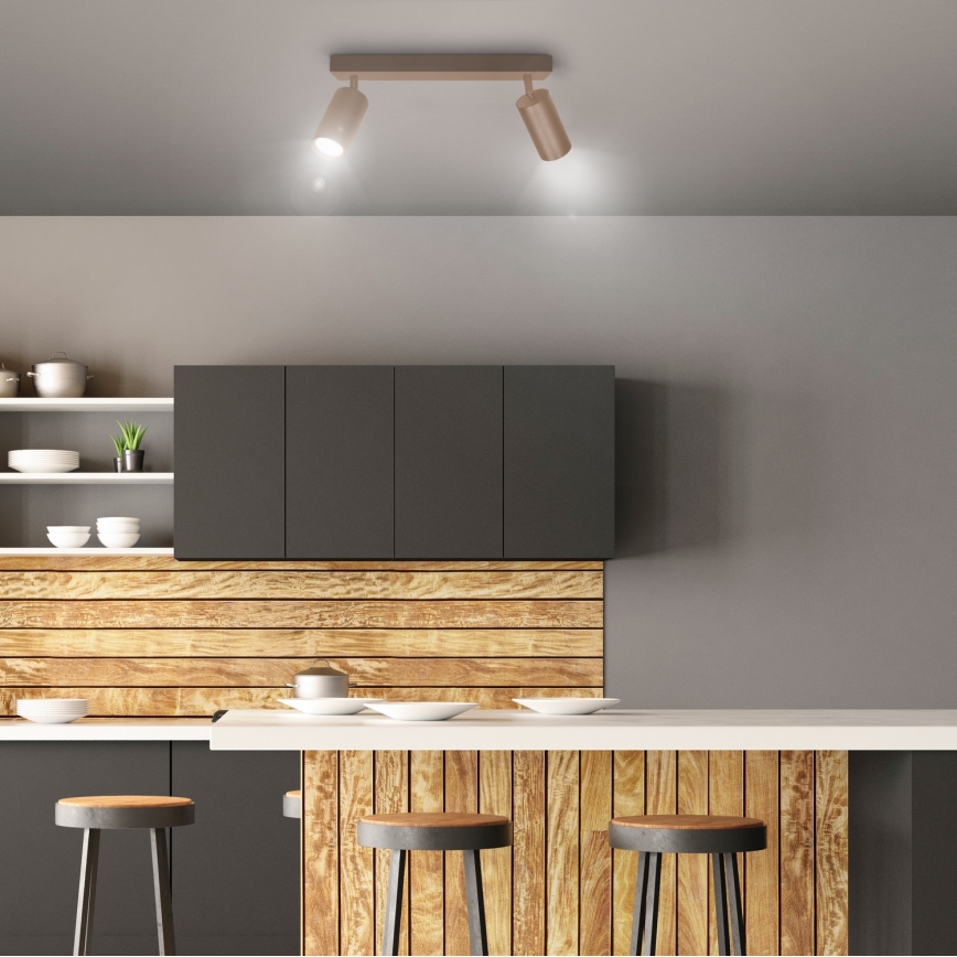 Brilagi - Точечный светильник SELE 2xGU10/30W/230V бежевый