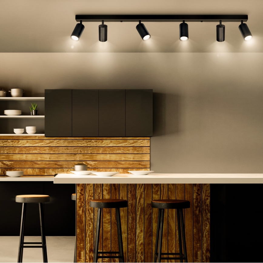 Brilagi - Точечный светильник SELE 6xGU10/30W/230V черный