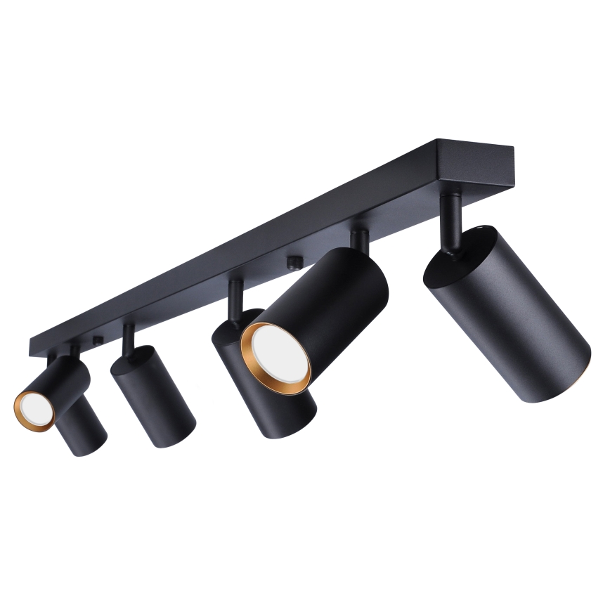 Brilagi - Точечный светильник SELE 6xGU10/30W/230V черный/золотистый