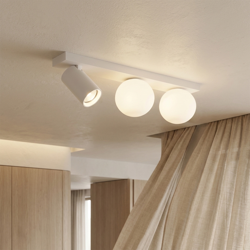 Brilagi - Точечный светильник SELE BALL 1xGU10/30W/230V + 2xG9/10W белый