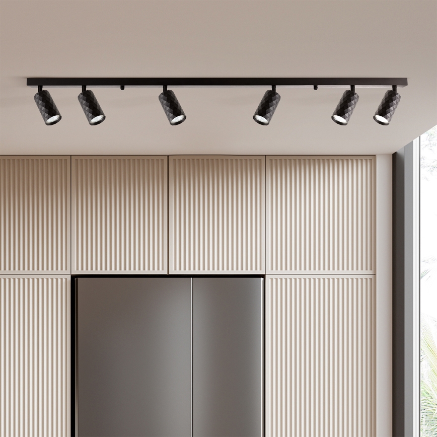 Brilagi - Точечный светильник SELE DIAMANT 6xGU10/30W/230V чёрный