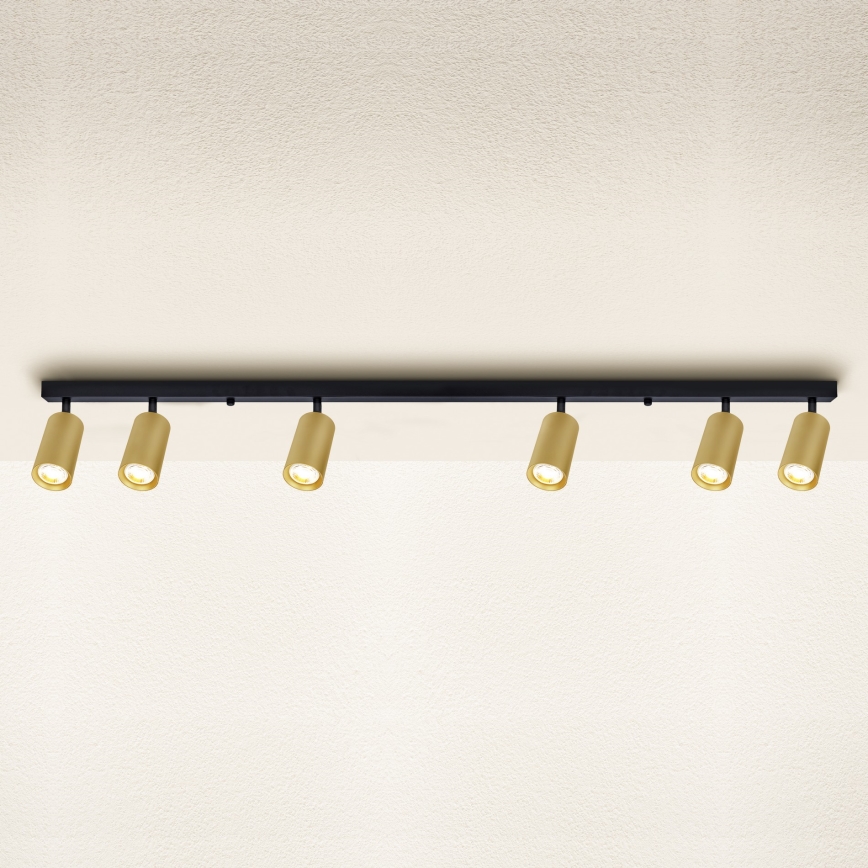 Brilagi - Точечный светильник SELE GOLDEN 6xGU10/30W/230V черный/золотистый