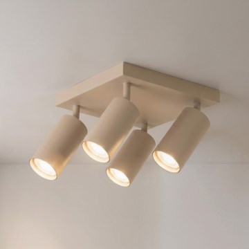 Brilagi - Точечный светильник SELE SQUARE 4xGU10/30W/230V бежевый