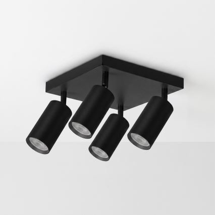 Brilagi - Точечный светильник SELE SQUARE 4xGU10/30W/230V черный