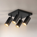 Brilagi - Точечный светильник SELE SQUARE 4xGU10/30W/230V черный/золотой