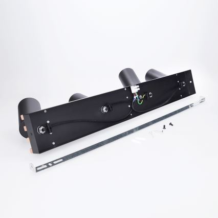Brilagi - точечный светильник SELE WOOD ACOUSTIC 4xGU10/30W/230V чёрный/дерево