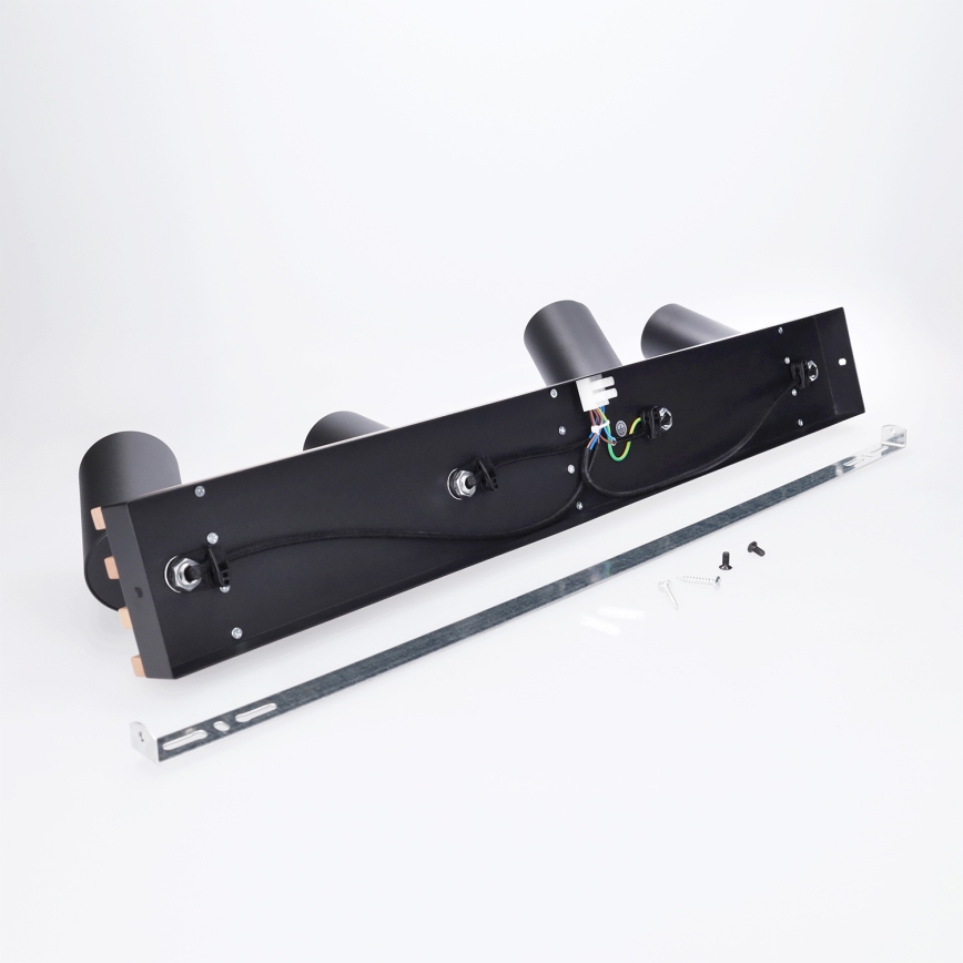 Brilagi - точечный светильник SELE WOOD ACOUSTIC 4xGU10/30W/230V чёрный/дерево