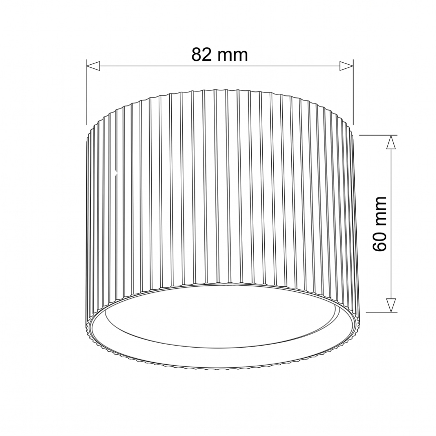BRILAGI - Точечный светильник STRIPY 1xGX53/15W/230V 60x82 мм коричневый