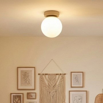 Брілагі - Точковий світильник 1xE27/60W/230V бежевий/золотий