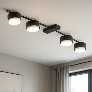 Брілагі - Точковий світильник 4xGX53/12W/230V чорний