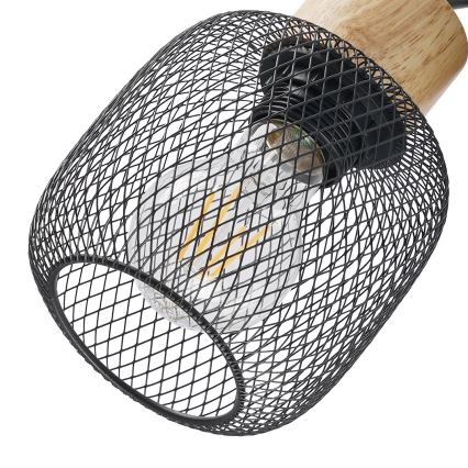 Brilagi - Точковий світильник BASKLITE 2xE27/15W/230V дерево/чорний