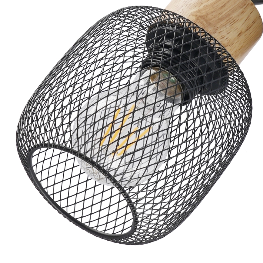 Brilagi - Точковий світильник BASKLITE 2xE27/15W/230V дерево/чорний