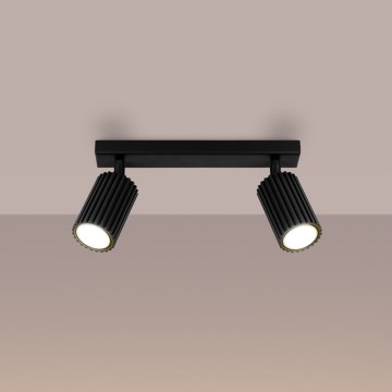 Brilagi - Точковий світильник CRESTO 2xGU10/10W/230V чорний