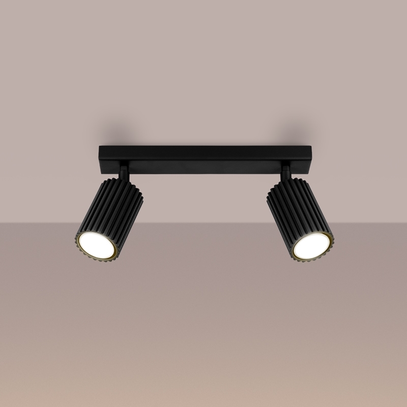 Brilagi - Точковий світильник CRESTO 2xGU10/10W/230V чорний