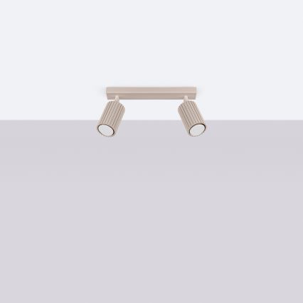 Brilagi - Точковий світильник CRESTO 2xGU10/10W/230V taupe