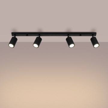 Brilagi - Точковий світильник CRESTO 4xGU10/10W/230V чорний