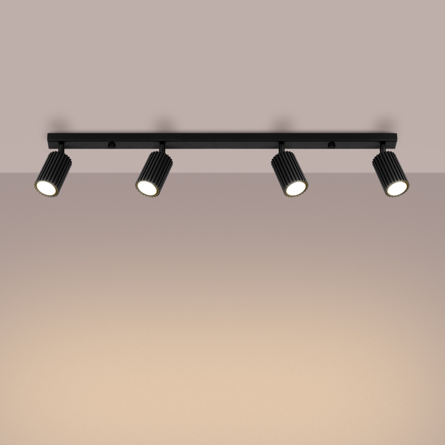 Brilagi - Точковий світильник CRESTO 4xGU10/10W/230V чорний